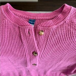 Old Navy Maternity Waffle Half-Button